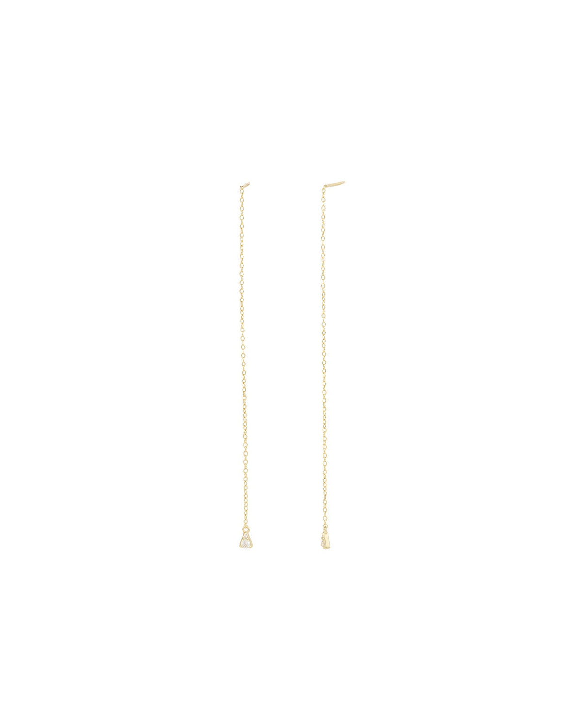 Teardrop CZ Chain Threaders