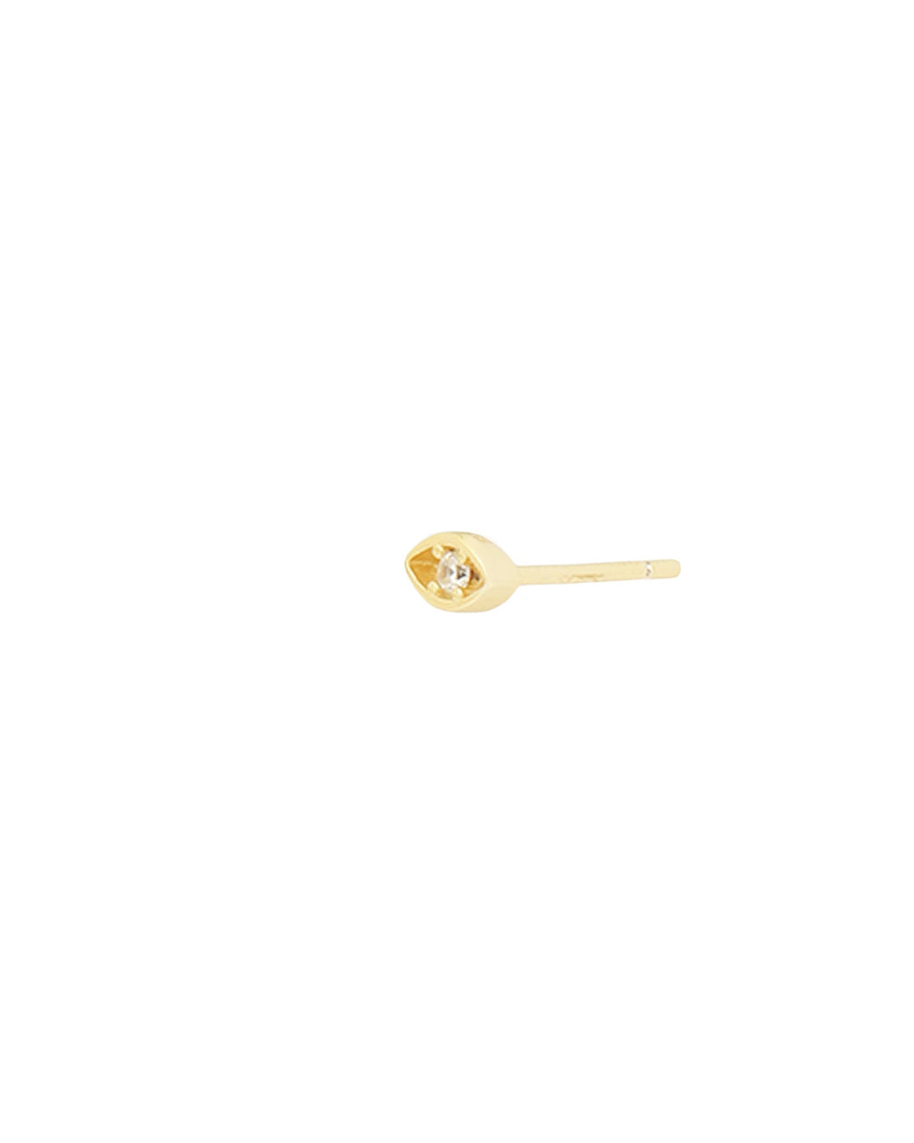 Evil Eye CZ Single Stud