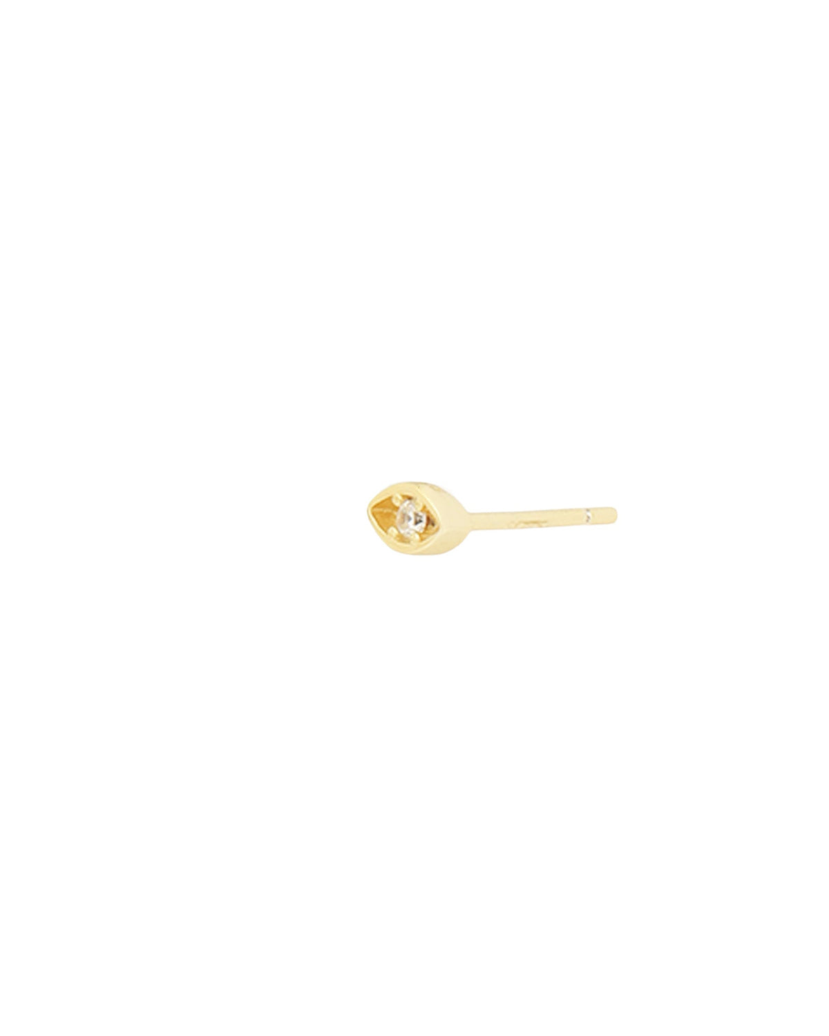 Evil Eye CZ Single Stud