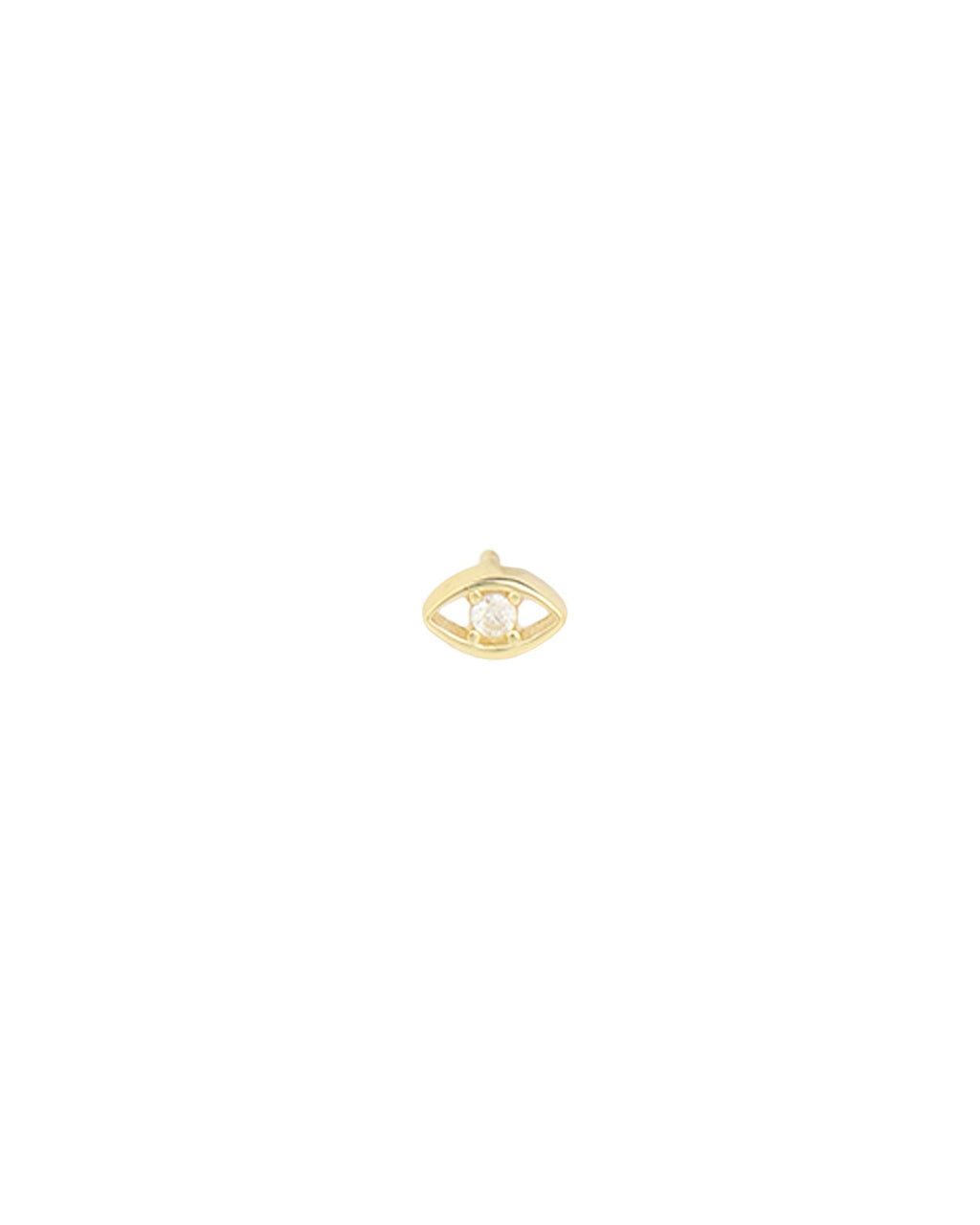 Evil Eye CZ Single Stud