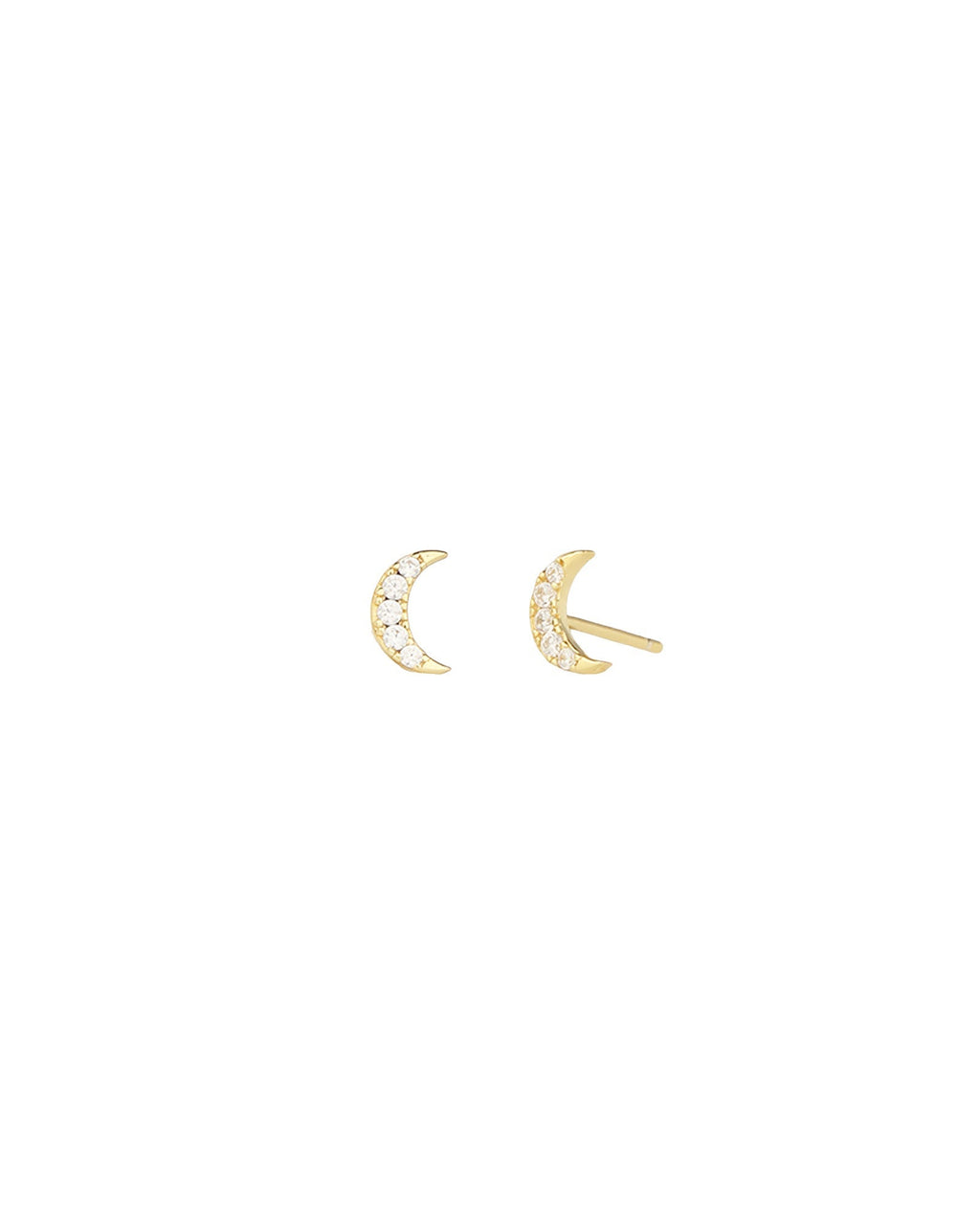Pavé Moon Studs