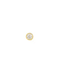 CZ Bezel Single Stud