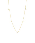 Gradual Station Bezel Necklace