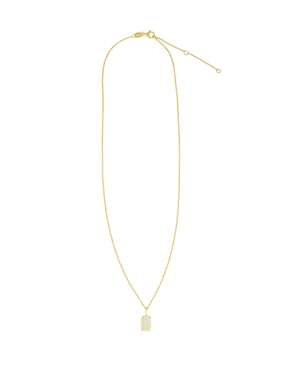 Pavé Tag Necklace