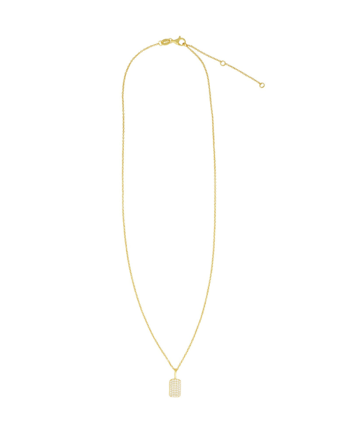 Pavé Tag Necklace