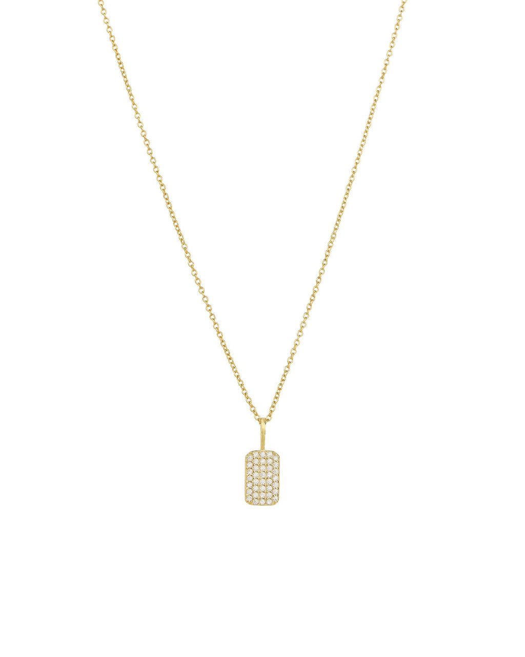 Pavé Tag Necklace