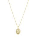 Oval Butterfly Necklace