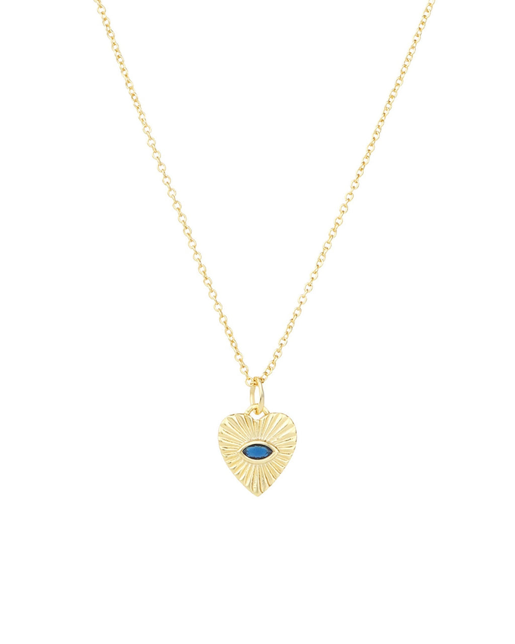 Radiant Heart Evil Eye Necklace