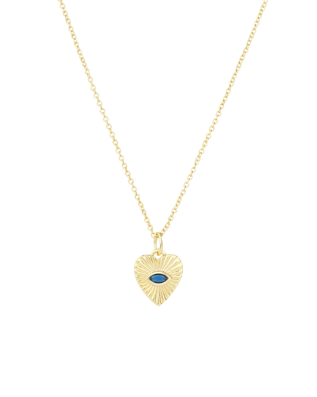Radiant Heart Evil Eye Necklace