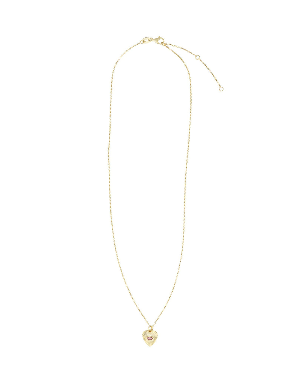 Radiant Heart Evil Eye Necklace
