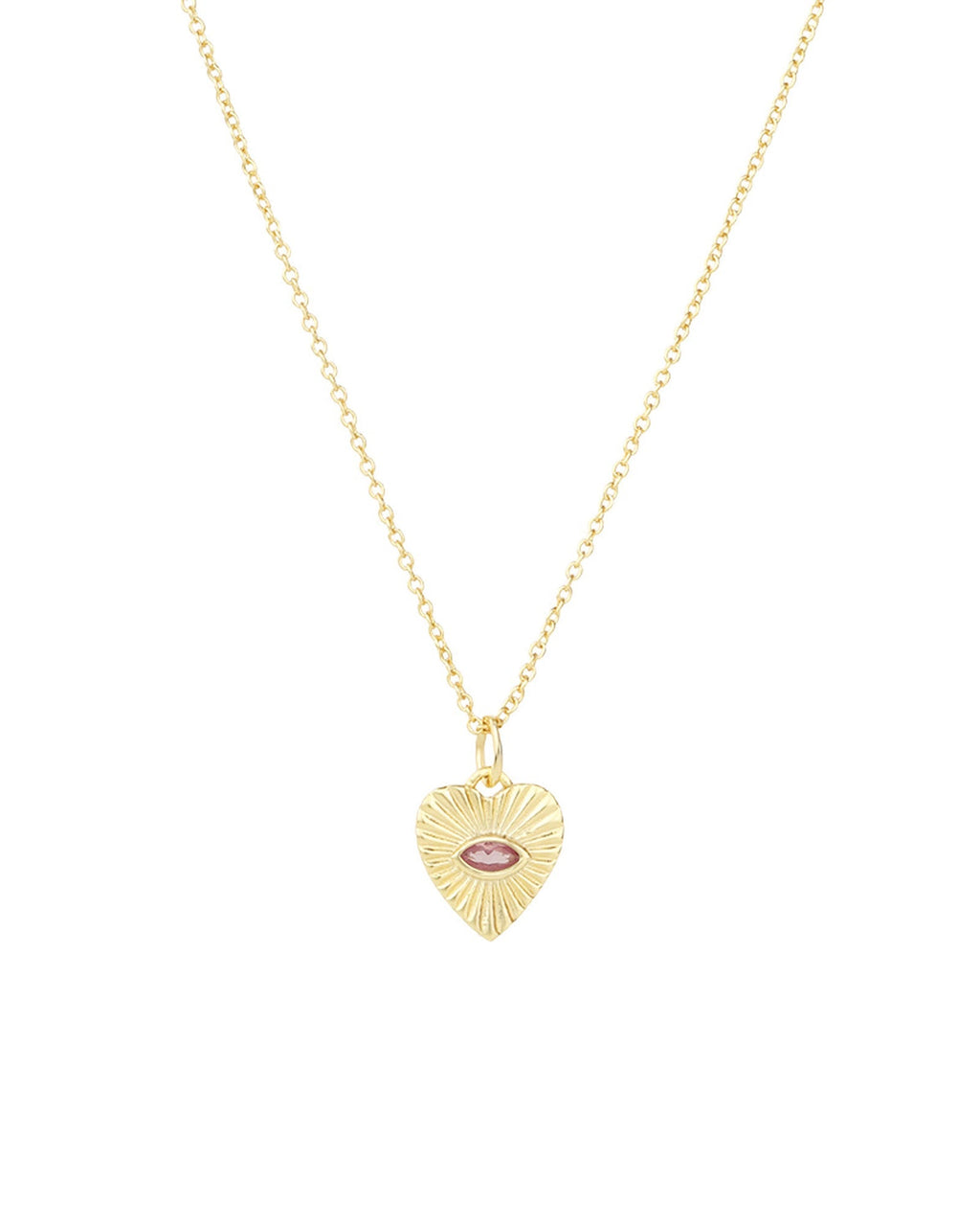 Radiant Heart Evil Eye Necklace