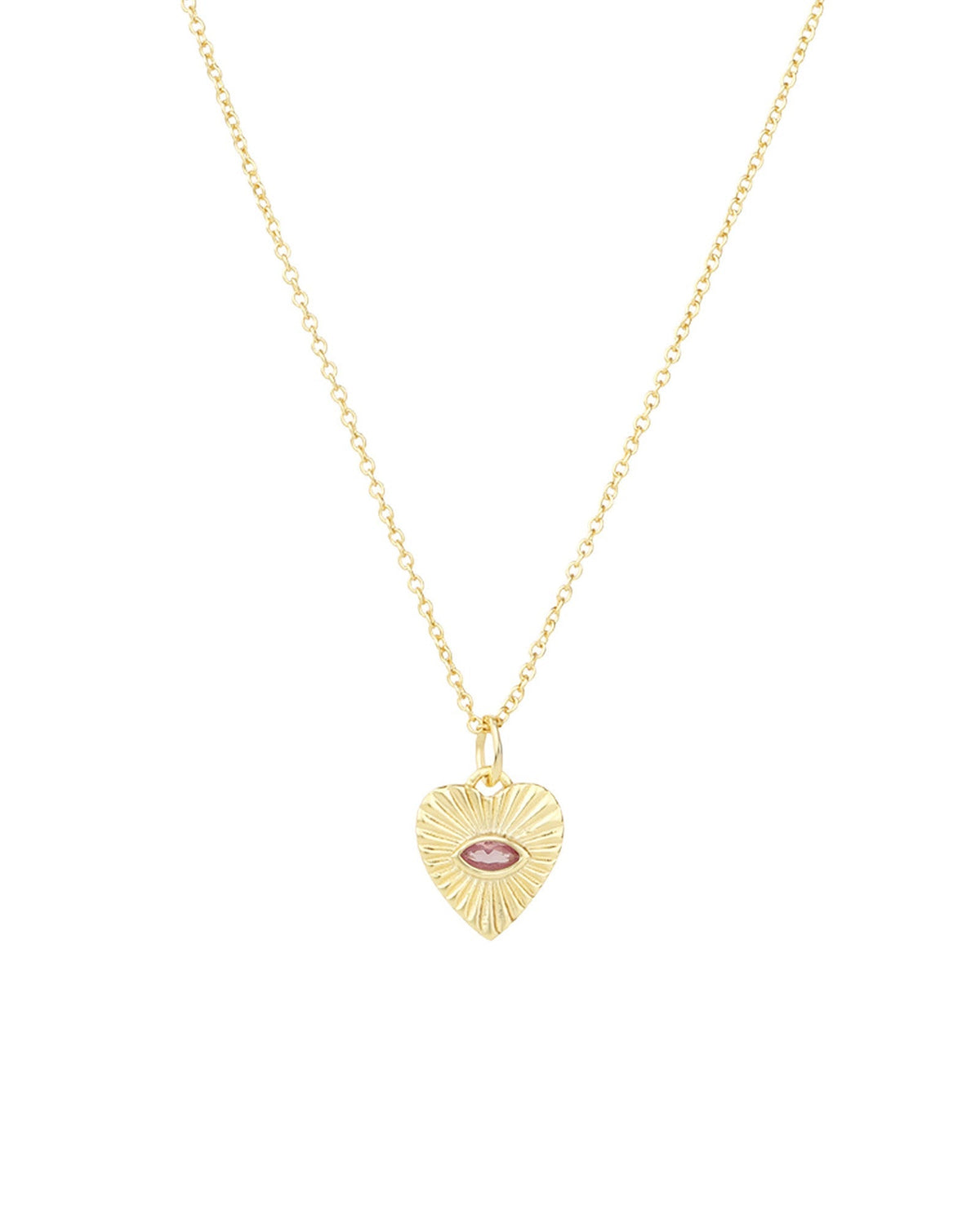 Radiant Heart Evil Eye Necklace