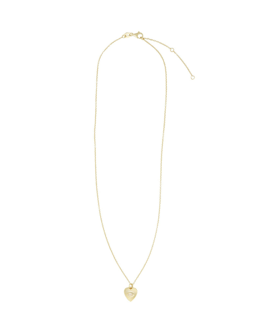 Radiant Heart Evil Eye Necklace