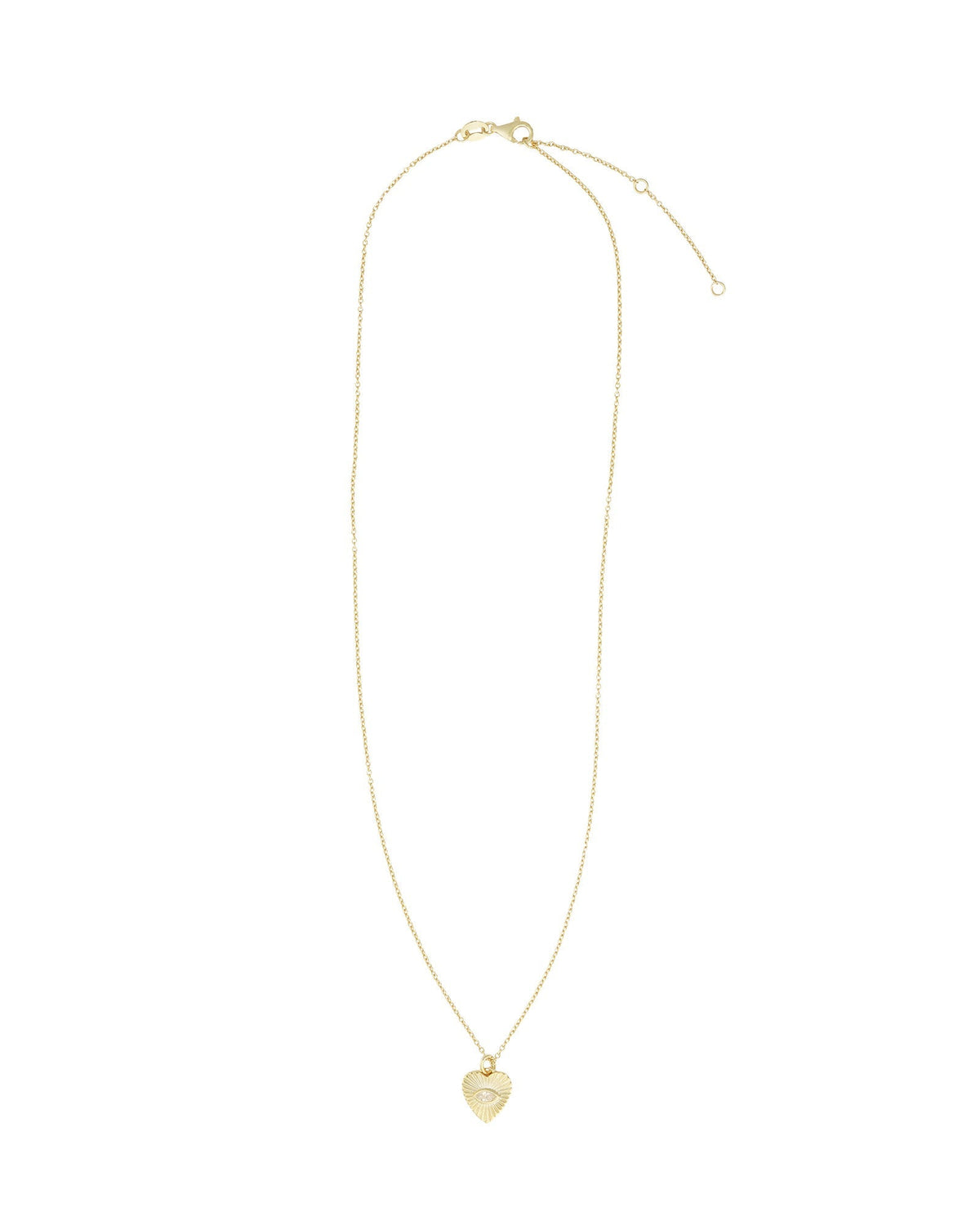 Radiant Heart Evil Eye Necklace