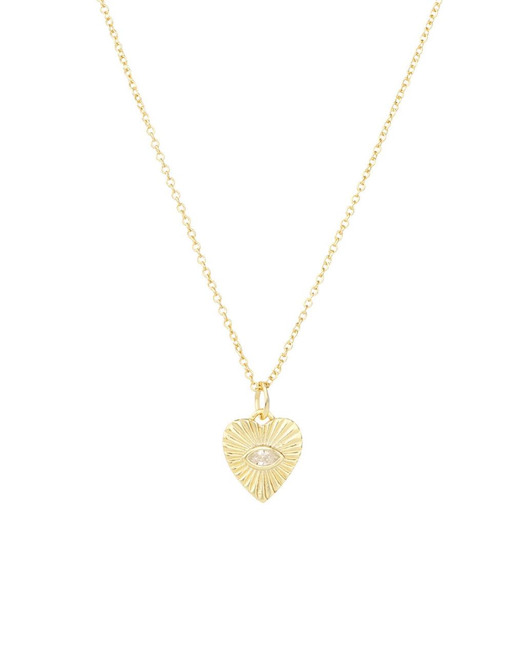 Radiant Heart Evil Eye Necklace