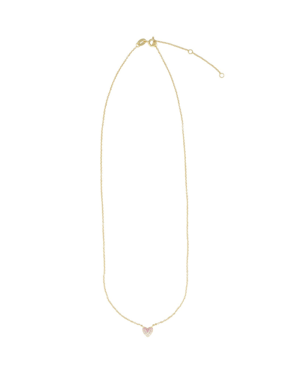 Ombré Pavé Heart Necklace