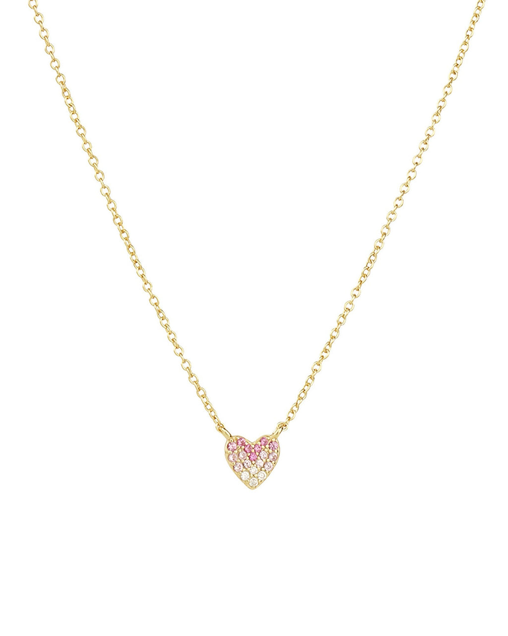 Ombré Pavé Heart Necklace