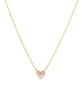 Ombré Pavé Heart Necklace
