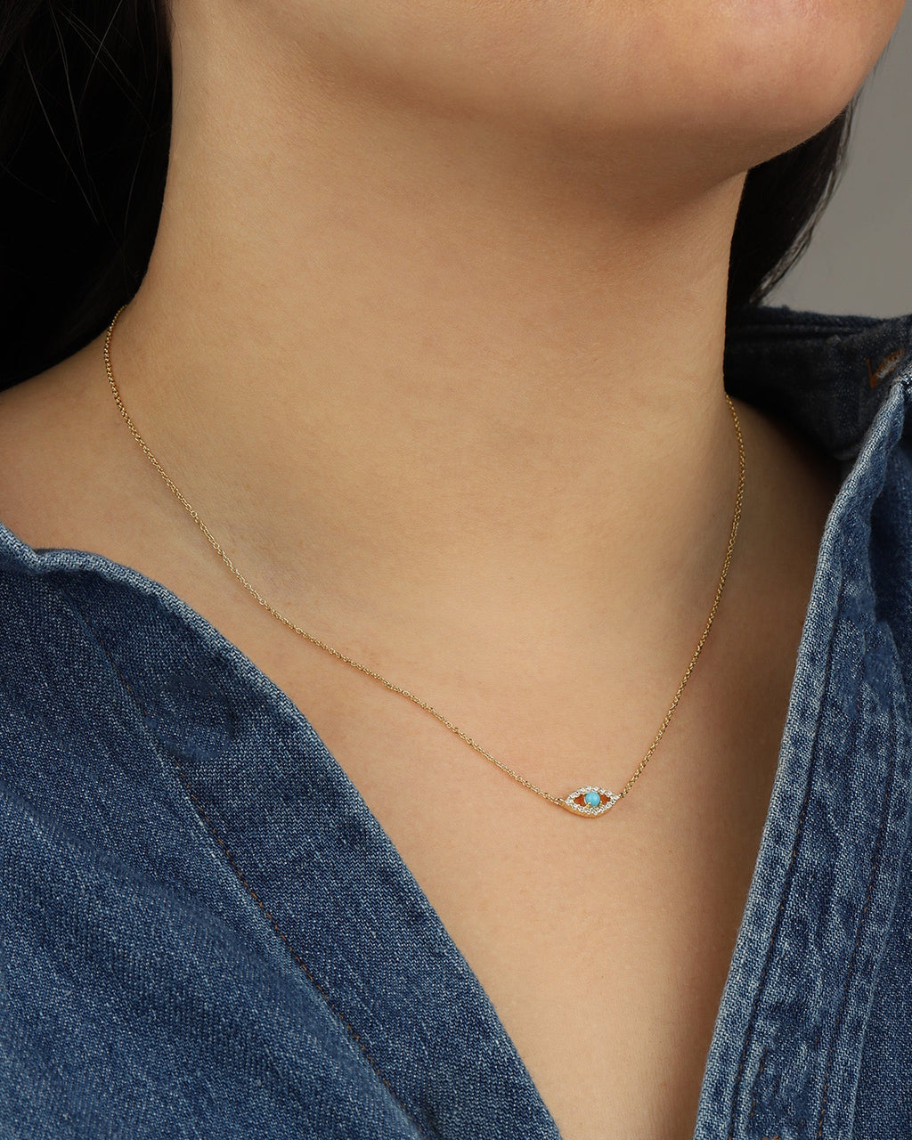 Evil Eye Stone Necklace