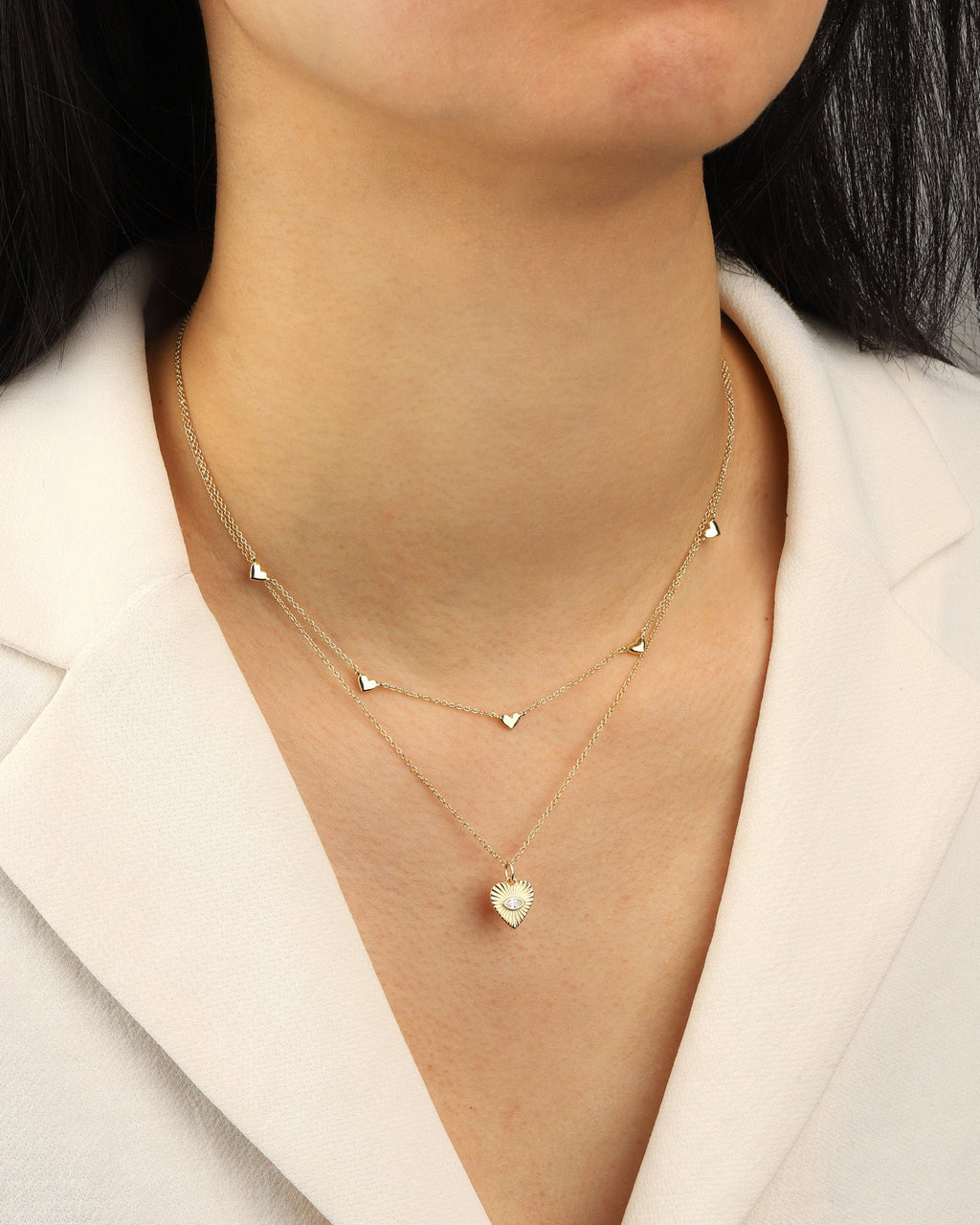 Heart Station Necklace