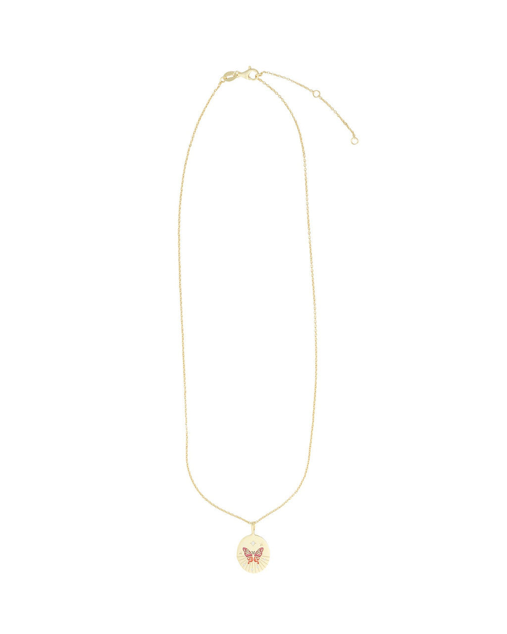 Butterfly Medallion Necklace