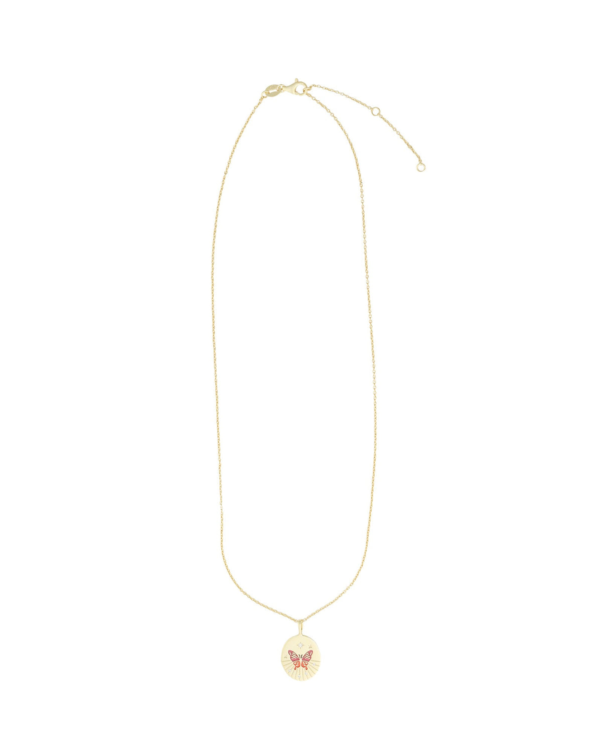 Butterfly Medallion Necklace
