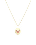 Butterfly Medallion Necklace