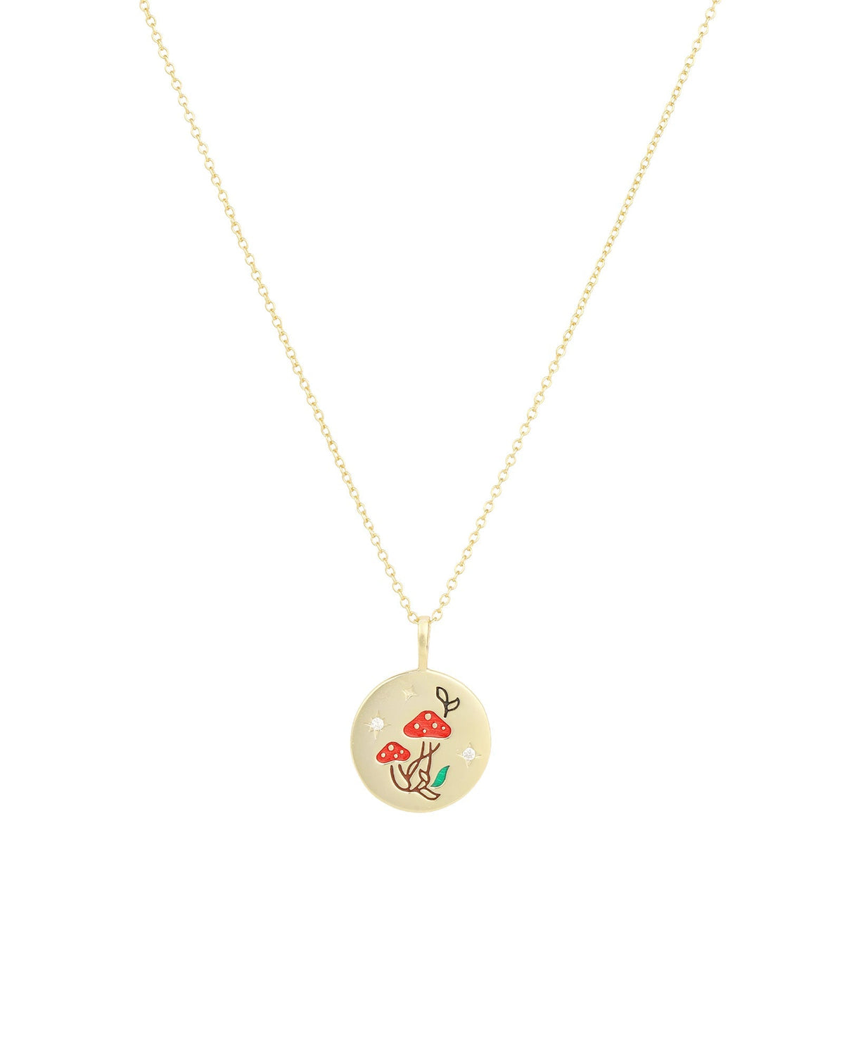 Mushroom Medallion Necklace