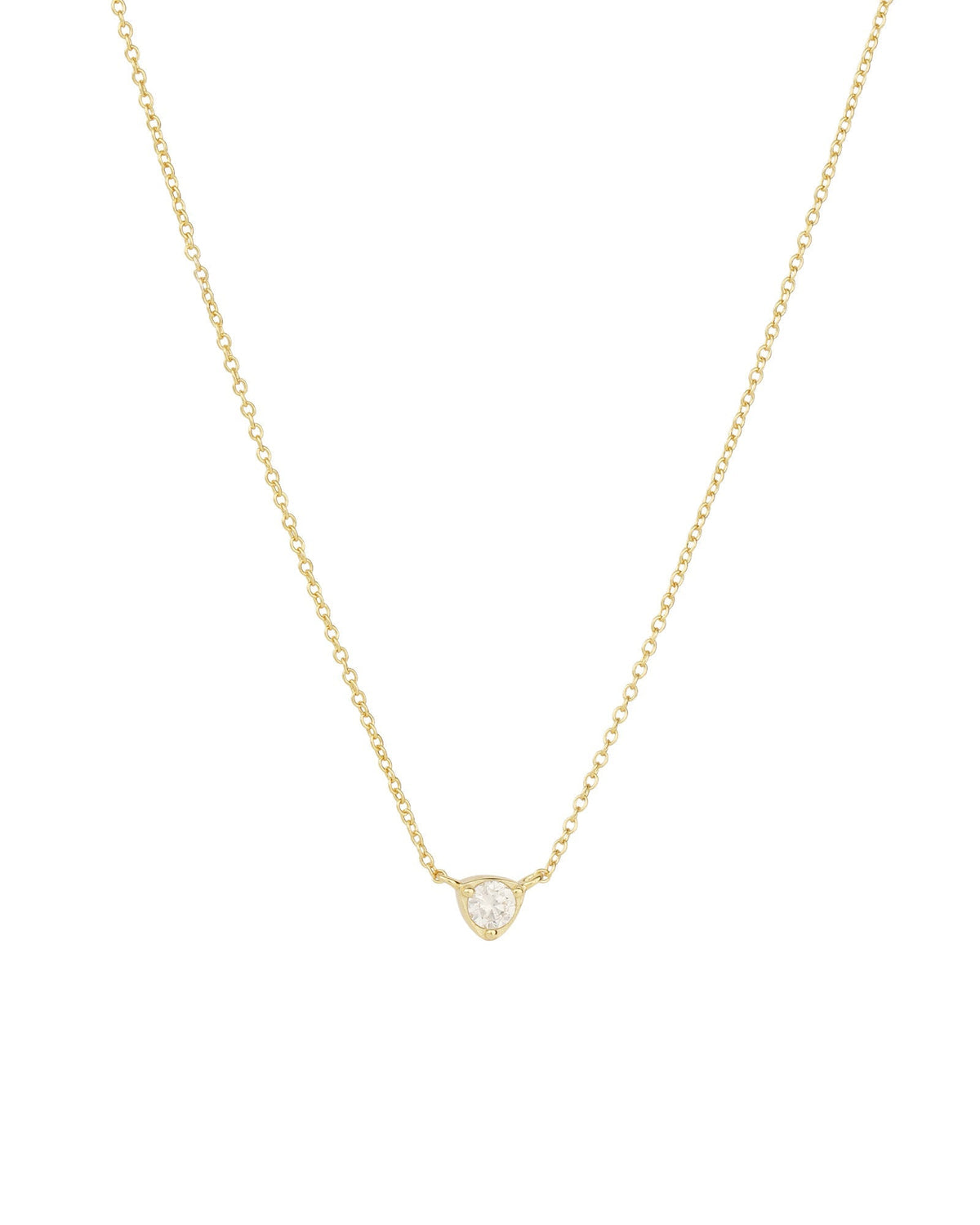 Triangle Solitaire Necklace