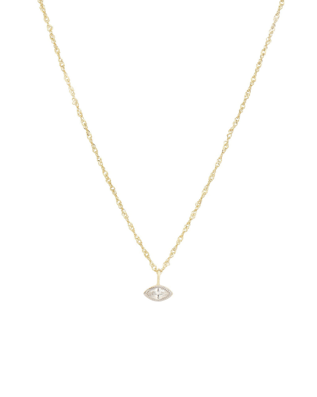 Evil Eye Rope Chain Necklace