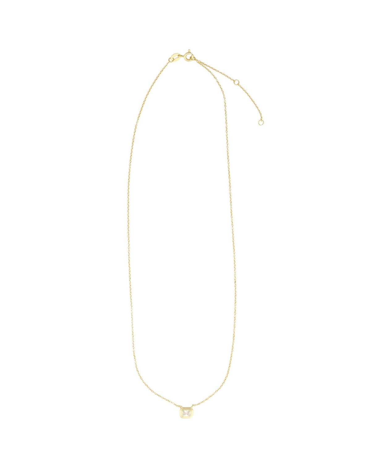 Emerald Cut East-West Necklace