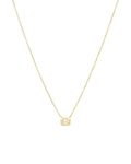 Emerald Cut East-West Necklace