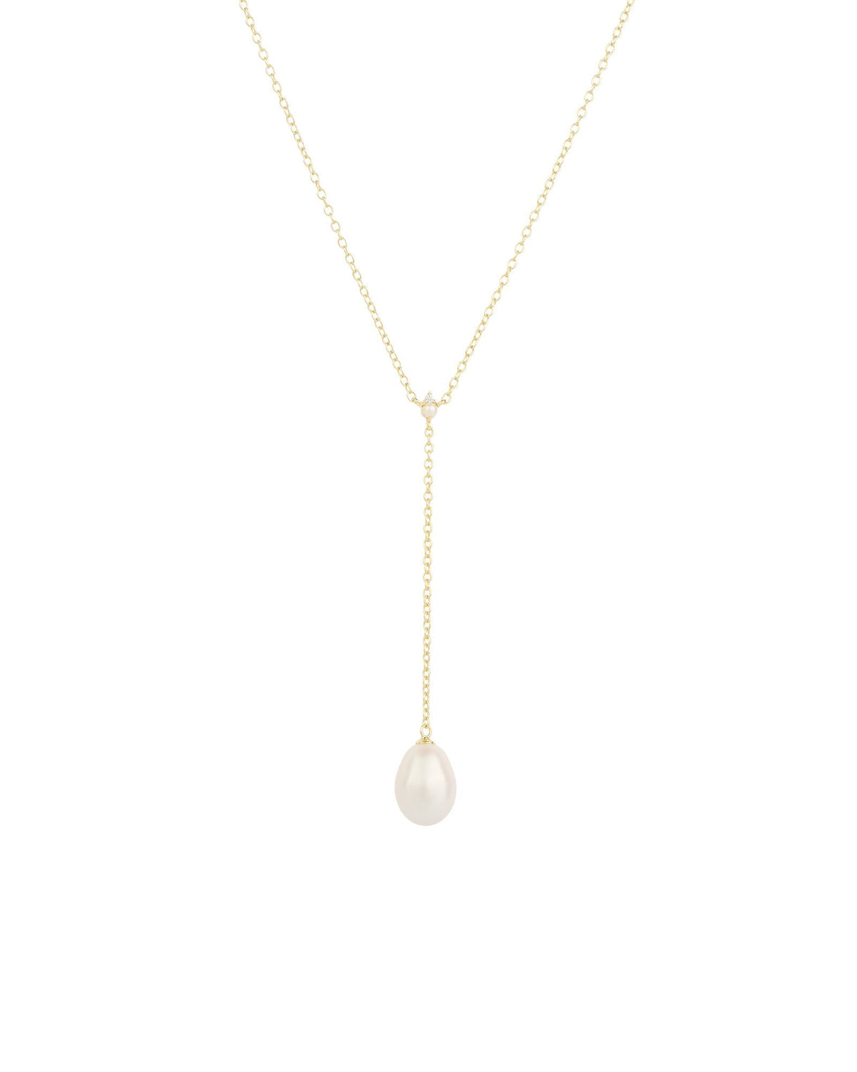 Pearl Y Necklace