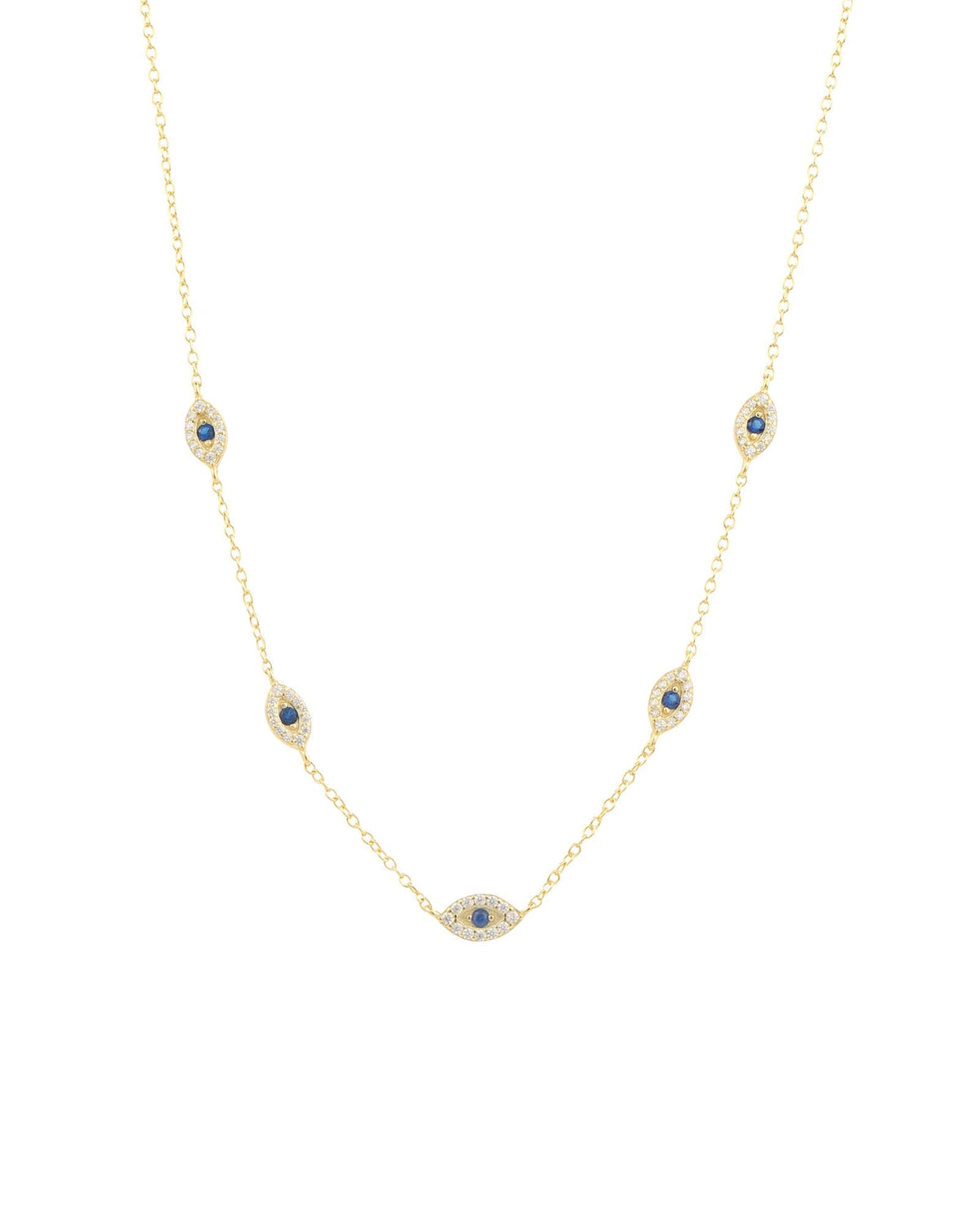Evil Eye Station Necklace