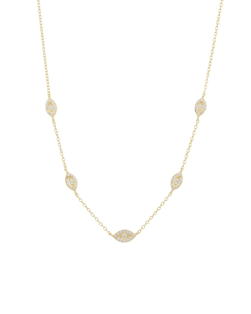 Evil Eye Station Necklace