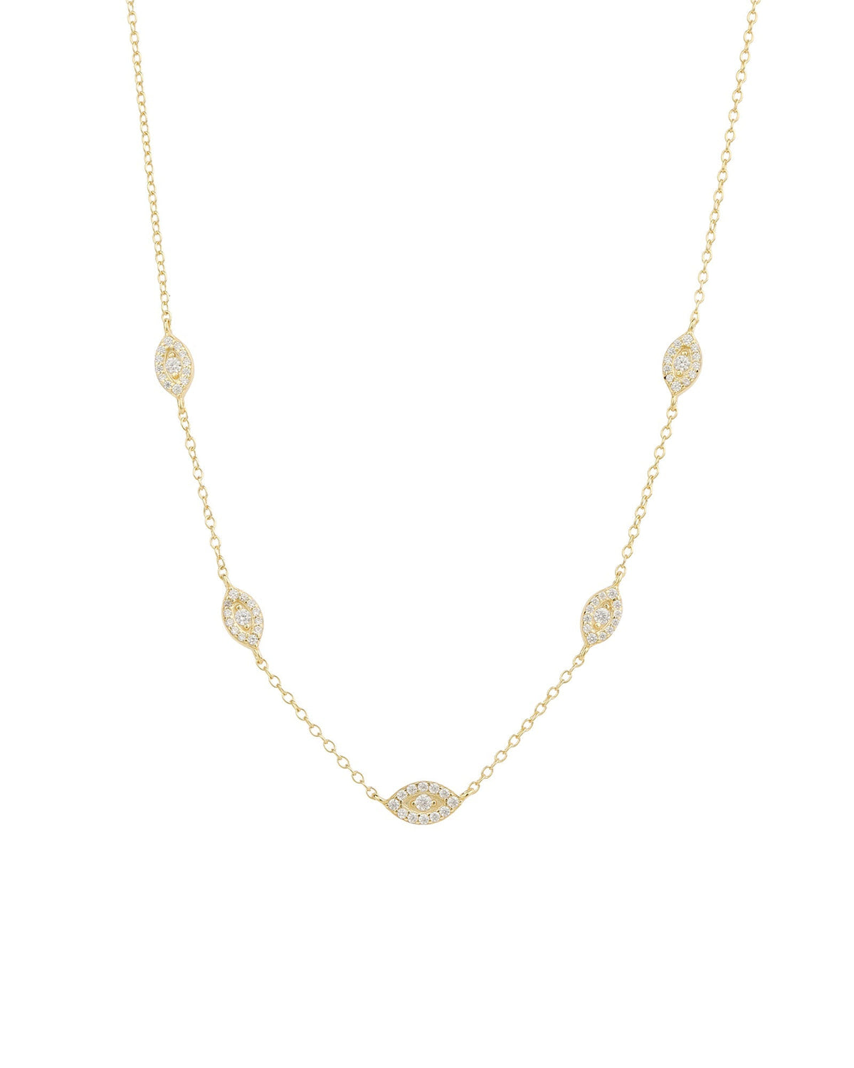 Evil Eye Station Necklace