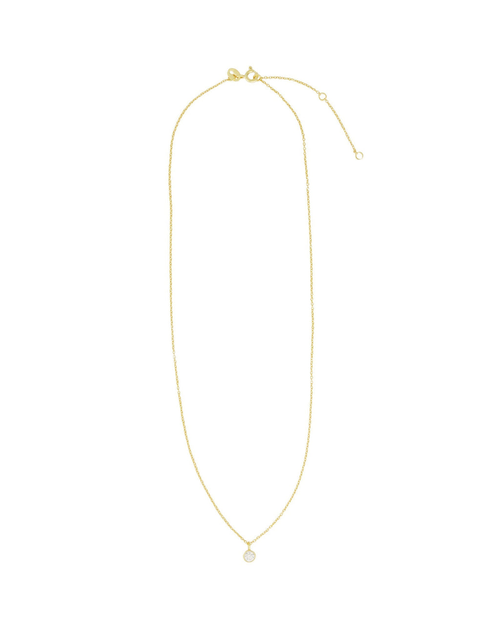 Solitare Bezel Necklace