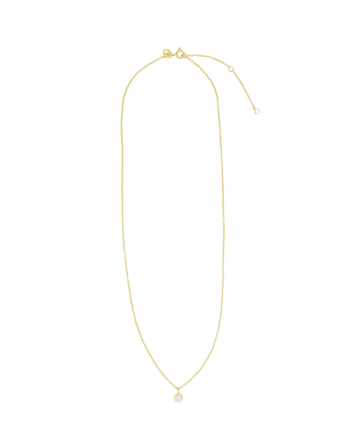 Solitare Bezel Necklace