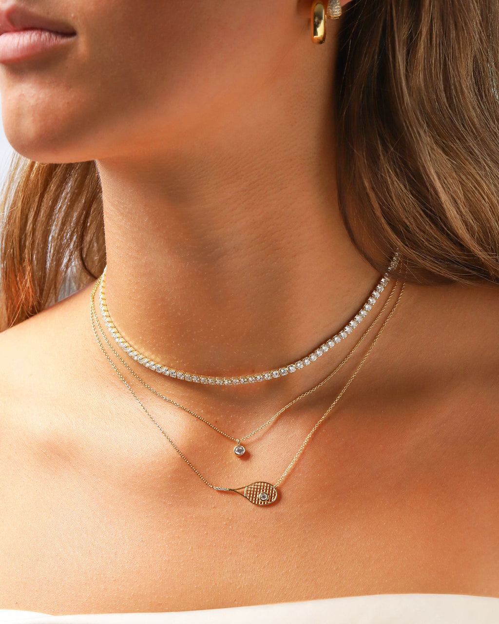 Solitare Bezel Necklace