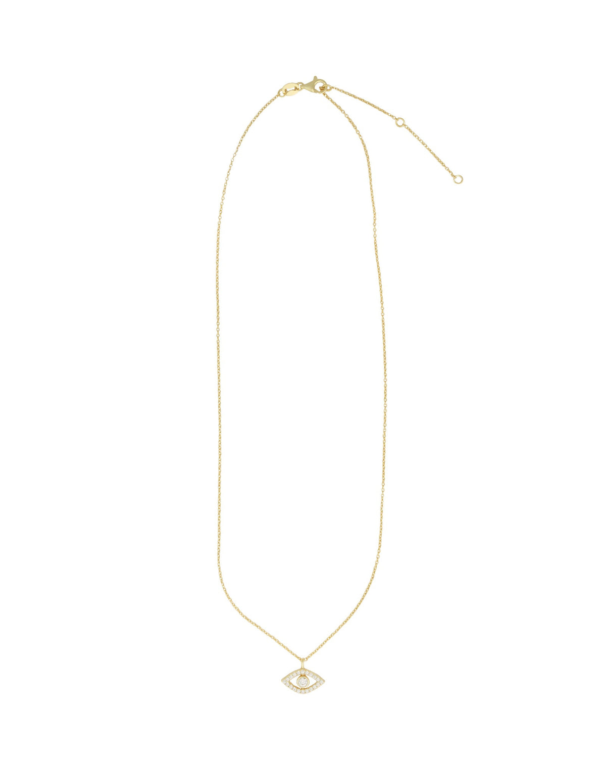 Evil Eye Bezel Necklace