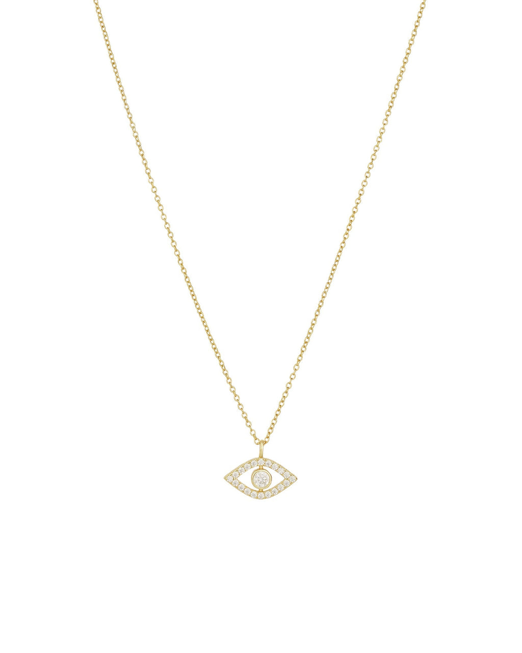 Evil Eye Bezel Necklace