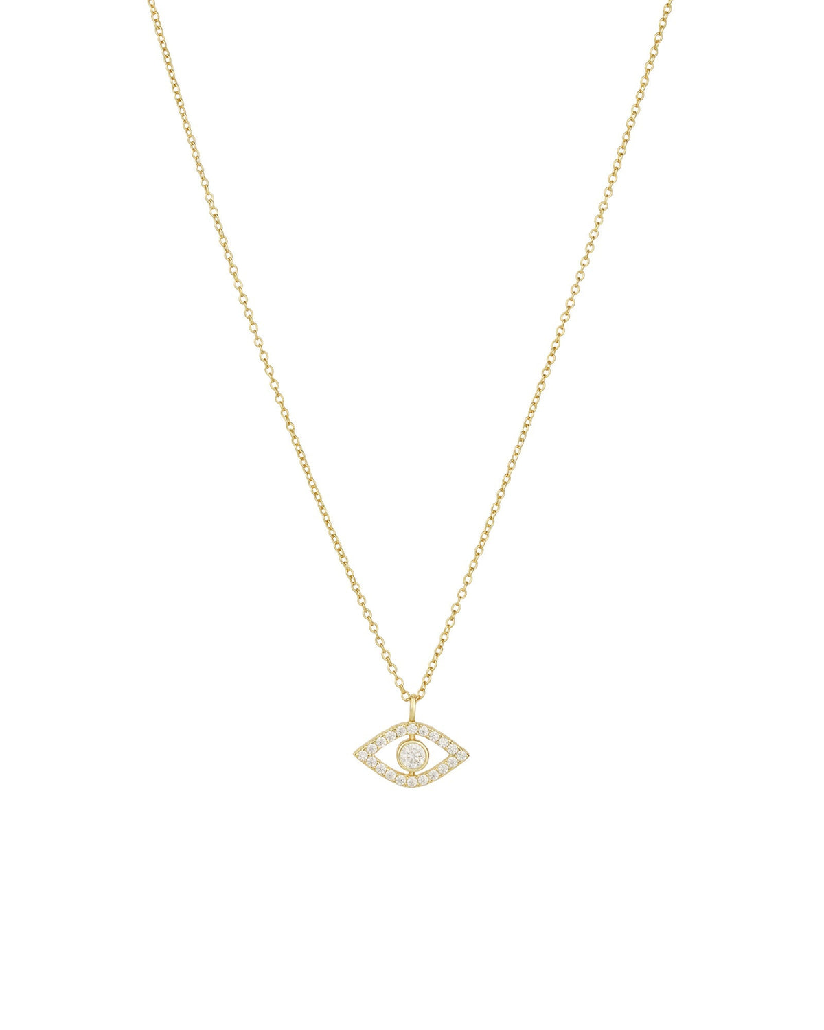 Evil Eye Bezel Necklace