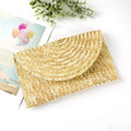 Gold Sequin Party Clutch