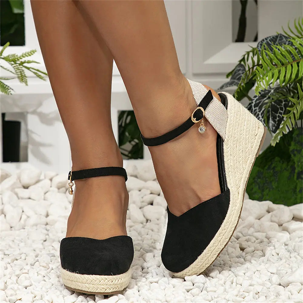 Platform Lace-Up Sandals