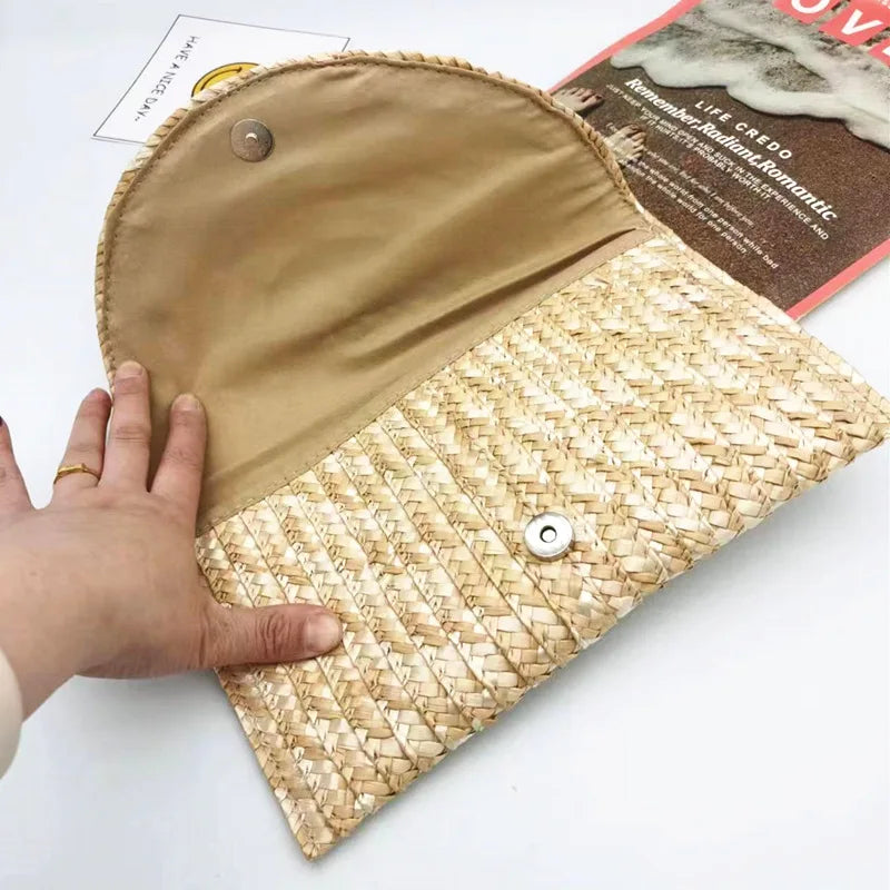 Gold Sequin Party Clutch