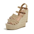 Boho-style platform sandals