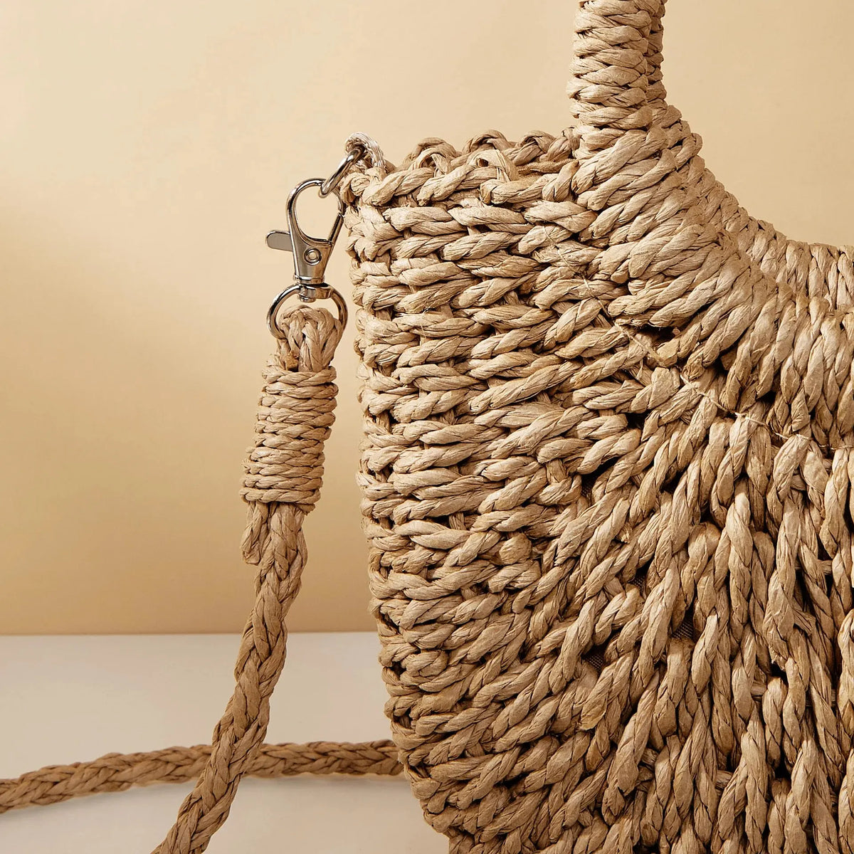 Boho-Style Woven Beach Bag