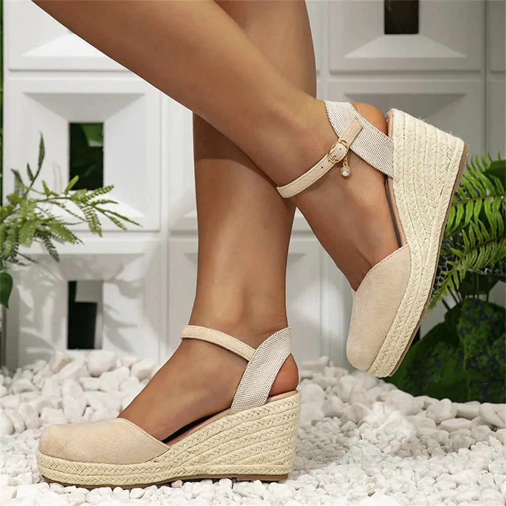 Platform Lace-Up Sandals
