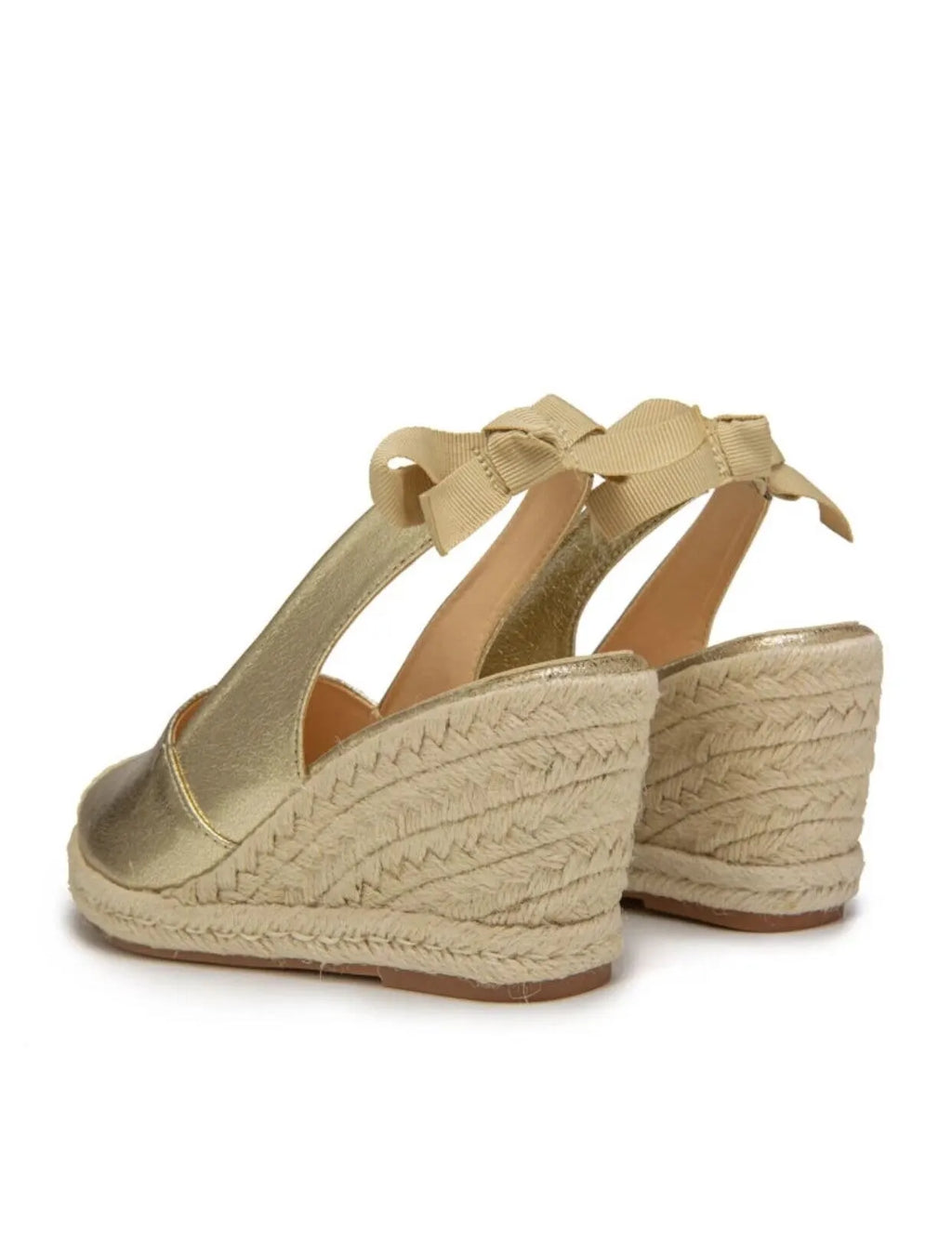 Espadrille-style wedge sandals