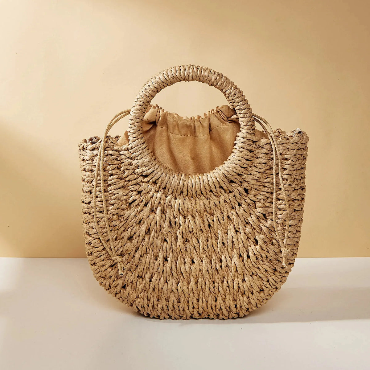 Boho-Style Woven Beach Bag